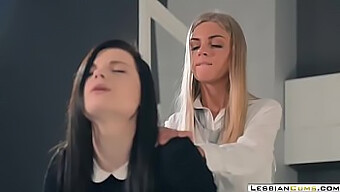 Sensual Lesbian Encounter With Foot Fetish Play And Vibrator